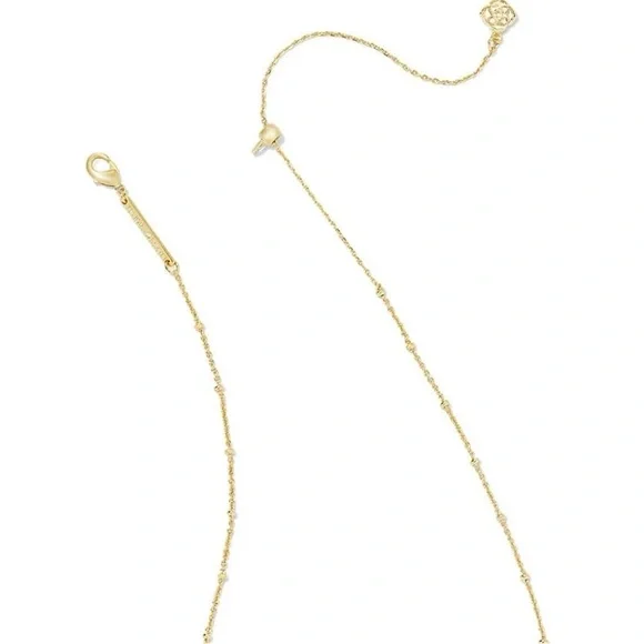 **NIB** Kendra Scott Mini Elisa Necklace - Gold/Pink Opalite - Picture 7 of 9